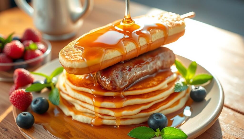 pancake and sausage on a stick recipe